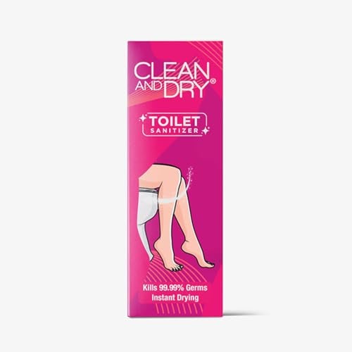 Clean and Dry Toilet Seat Sanitizer Spray 50ml - Mint | Reduces The Risk Of UTI & Other Infections | Protects From 99.9% Germs & Travel Friendly | Anti Odour, Deodorizer - Image 3