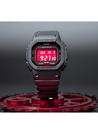 ساعة إلكترونية بلوتوث طاقة شمسية، مقاومة للماء والصدمات، مربع صغير عتيق من CASIO "قلب قوي" - view 3