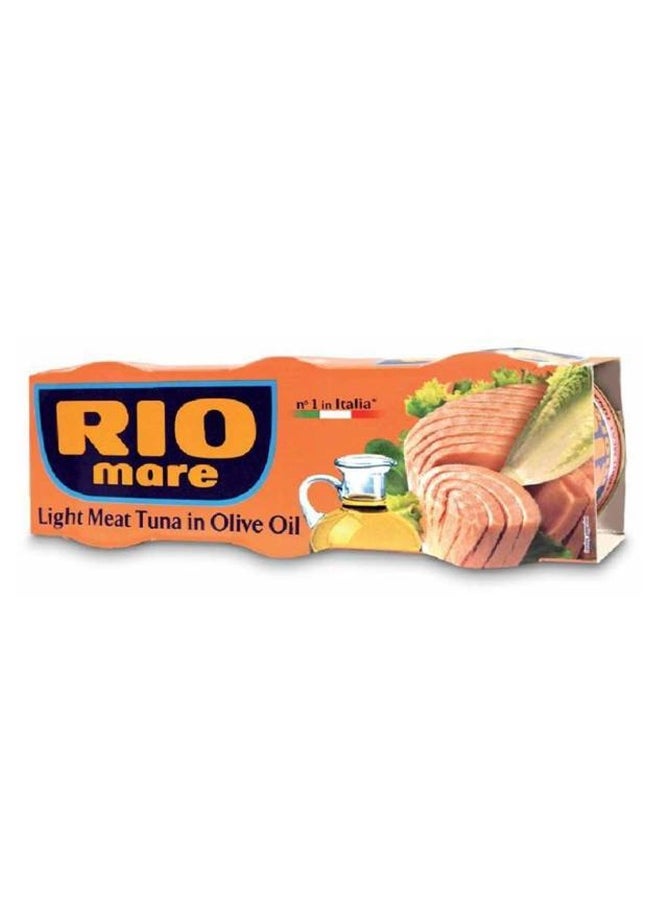 Riomare - Rio Mare Light Meat Tuna in Olive Oil, Pack of 3+1 Free, 80g - Image 1