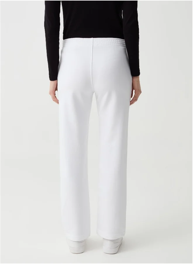 او في اس Essential straight-fit joggers in fleece