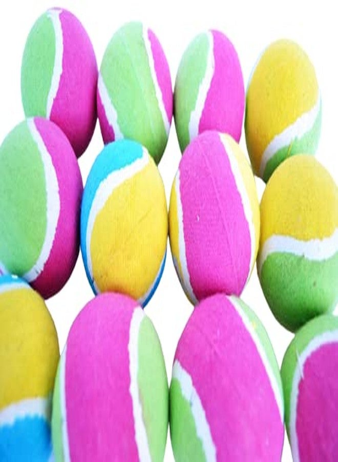 HIRNOTS Rubber Tennis Ball for Cricket (Pack of 12, Multicolor, Standard Size) - Image 3