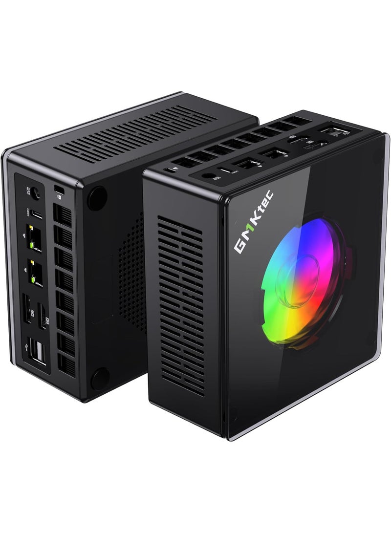 GMKtec Ultracompact Mini PC Desktop with AMD Ryzen 9 8945HS Processor (Turbo Up to 5.1GHz) 32GB DDR5 RAM 1TB SSD Windows 11 Pro Oculink Dual 2.5G LAN Wi-Fi 6 USB 3.2 USB-C 4.0 Bluetooth 5.2 DisplayPort HDMI Dual Fan – NucBox K11 Gaming Computer K11 32GB+1TB - Image 1