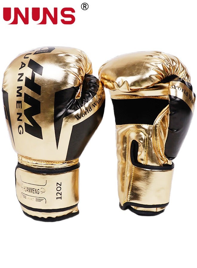 UNUNS قفازات الملاكمة، قفازات تدريب متعددة الأغراض 12 أونصة، قفازات كيك بوكسينغ مختبرة احترافياً للرجال والنساء، قفازات تدريب على الأكياس الثقيلة لملاكمة الكيك بوكسينغ وفنون القتال المختلطة ومواي تاي MMA - Image 1