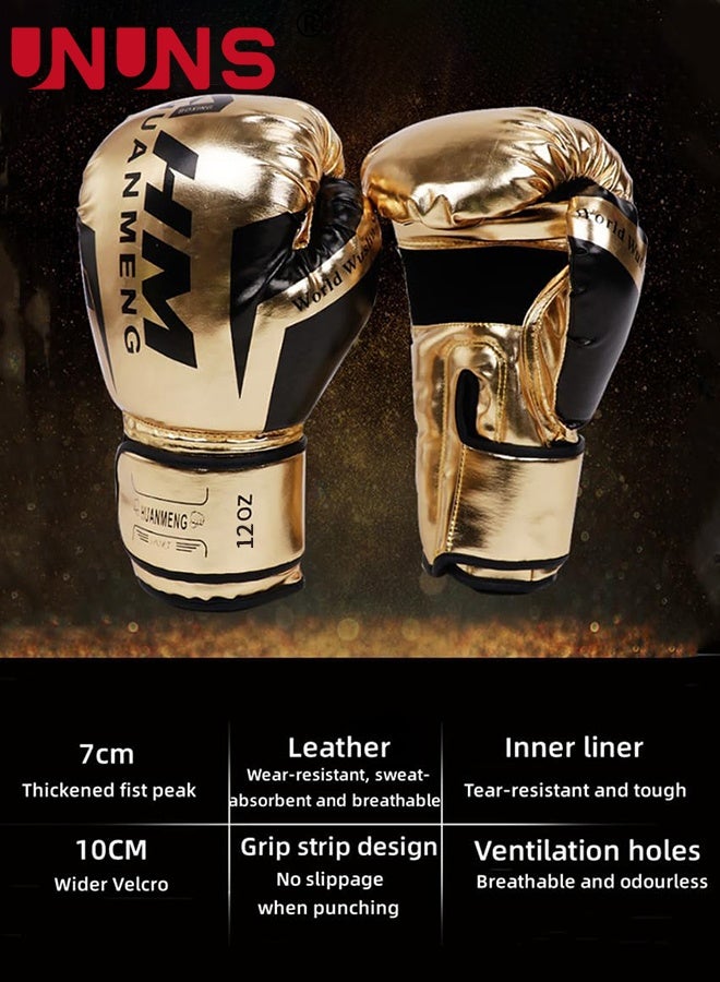 UNUNS قفازات الملاكمة، قفازات تدريب متعددة الأغراض 12 أونصة، قفازات كيك بوكسينغ مختبرة احترافياً للرجال والنساء، قفازات تدريب على الأكياس الثقيلة لملاكمة الكيك بوكسينغ وفنون القتال المختلطة ومواي تاي MMA - Image 3