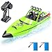 Hitish RC Boat for Kids Adults 24GHz Remote Control Boats with LED Light for Pool Lakes Water 20MPH Fast Speed Racing Jet Boat Boat Toy for Boys Girls 2 Rechargeable Batteries 40 Mins Green - Image 3