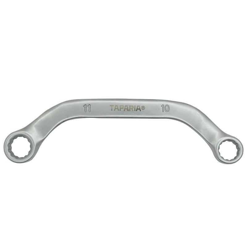 TAPARIA Half-Moon Spanners 10 x 11mm, Curved design Spanner for Loosening and Tightening nuts & bolts, Easy Access in Tight Spaces, Ideal for Automotive, DIY & Industrial Use - Image 2