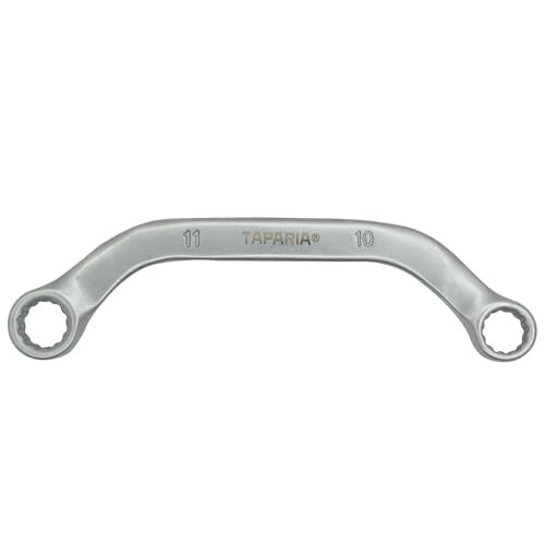 TAPARIA Half-Moon Spanners 10 x 11mm, Curved design Spanner for Loosening and Tightening nuts & bolts, Easy Access in Tight Spaces, Ideal for Automotive, DIY & Industrial Use - Image 1