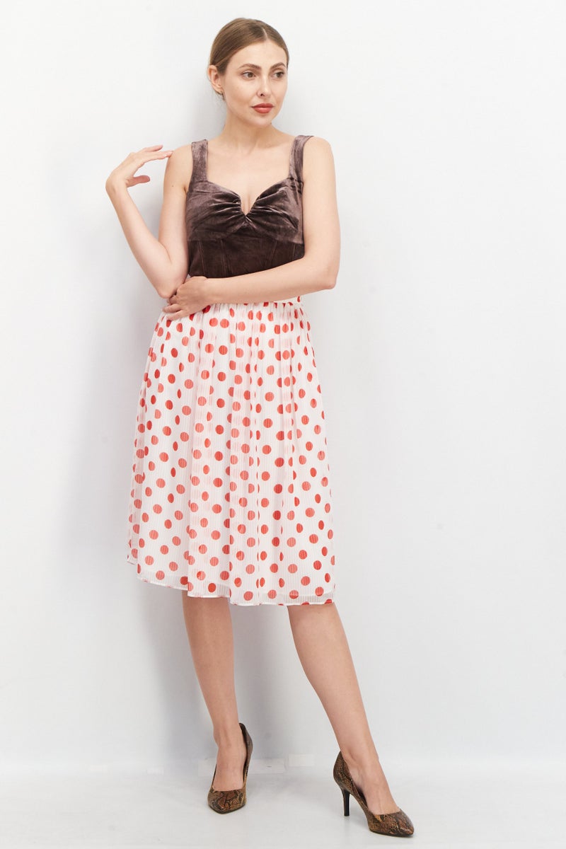 Reserved Women Sweetheart Neckline Sleeveless Velour Corset Crop Top, Dark Brown - Image 3