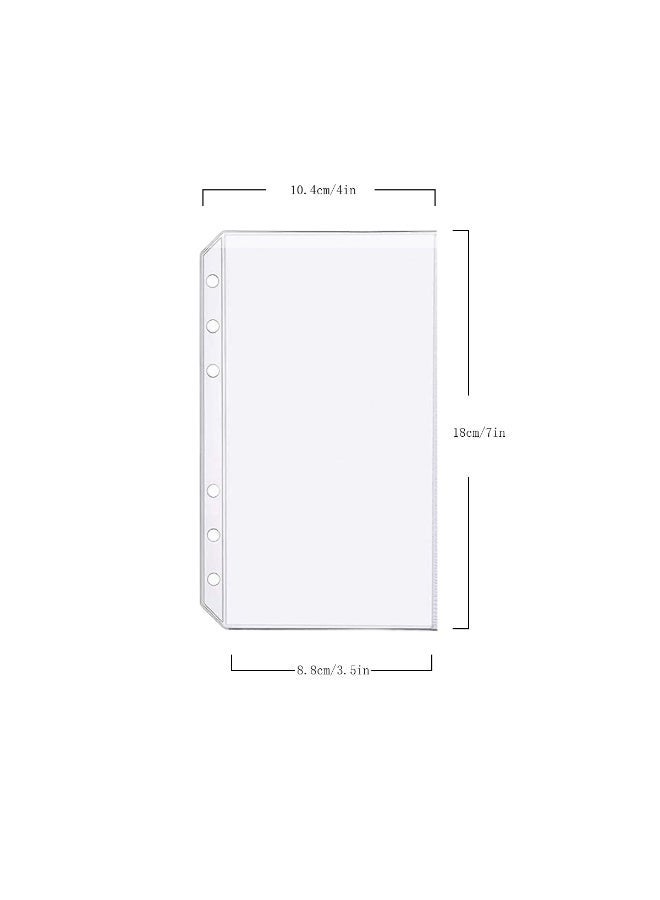 Zelten 4 Pack A6 6 Holes Binder Accessory Combo Set, Binder Divider Binder Pocket Binder Zipper Folder Binder Name Card Holder for Personal Organiser (Pocket Combo, A6) - Image 3
