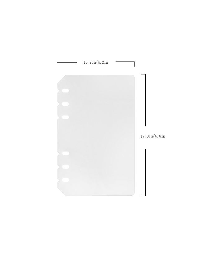 Zelten 4 Pack A6 6 Holes Binder Accessory Combo Set, Binder Divider Binder Pocket Binder Zipper Folder Binder Name Card Holder for Personal Organiser (Pocket Combo, A6) - Image 2