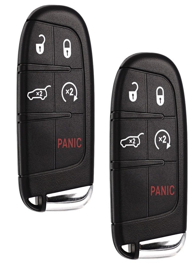 SUPALAND Car Key Fob Replacement Fits for Jeep Grand Cherokee Dodge Durango 2014 2015 2016 2017-2022 Push Start 5 Buttons Set of Two Keyless Entry Remote Control 68143505AC M3N-40821302 68150061 - Image 1