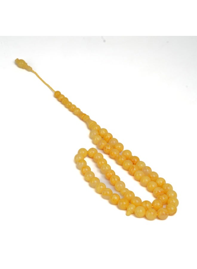 R.S Polish Amber Dust Prayer Beads, Round Cut, 51 Beads - Image 5