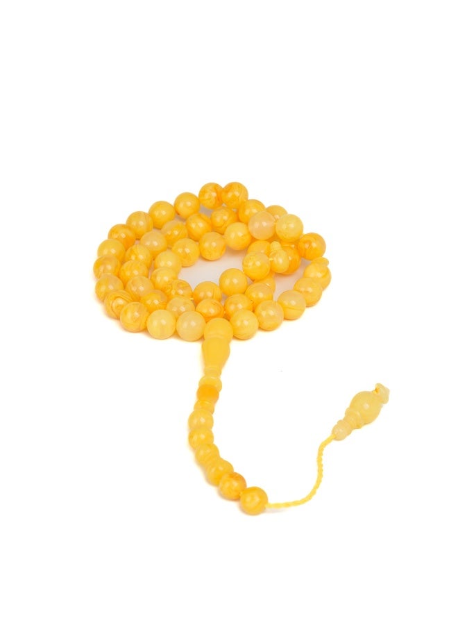 R.S Polish Amber Dust Prayer Beads, Round Cut, 51 Beads - Image 2