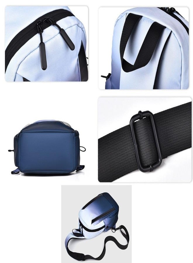 STESHWK Messenger Trendy Backpack Perfect for Work, College & Trips Bag Casual Shoulder Bag With Hiking Sling CrossBody Bag (Blue) - Image 4
