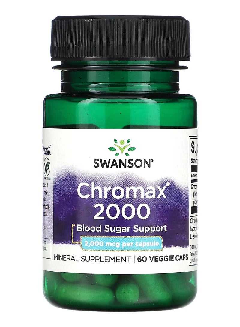 Swanson, Chromax 2000, 2,000 mcg, 60 Veggie Caps