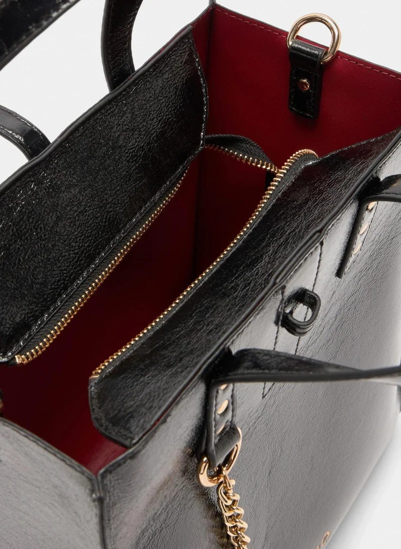 ليو جو حقيبة تسوّق صغيرة لامعة