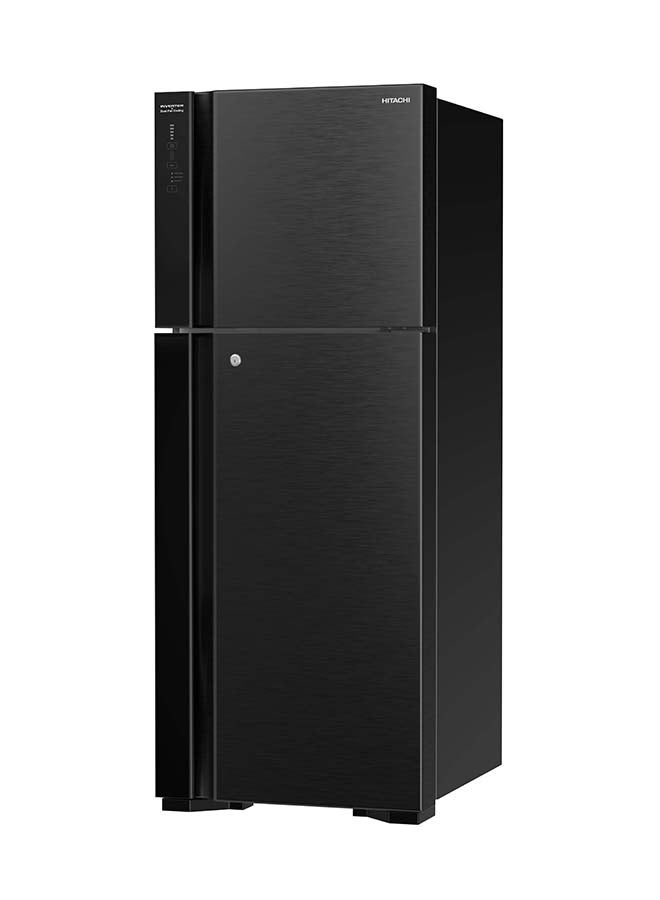 Hitachi 2-Door Top Freezer Refrigerator 450L (15.9 Cu.Ft.), Inverter Dual Fan Cooling, Fresh Select, Dual Sensing Control, Touch Screen Controller, Brilliant Black – HRTN7489DFBBKSA 333 L HRTN7489DFBBKSA Black - Image 2