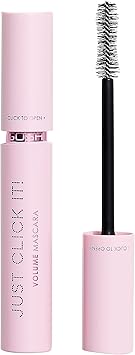 gosh GOSH Just Click It Volume Mascara for Extra Length and Maximum Volume Special Formula for a Light Feeling Fragrance Allergy Certified Vegan Click Closure I 001 Extreme Black  - Image 1