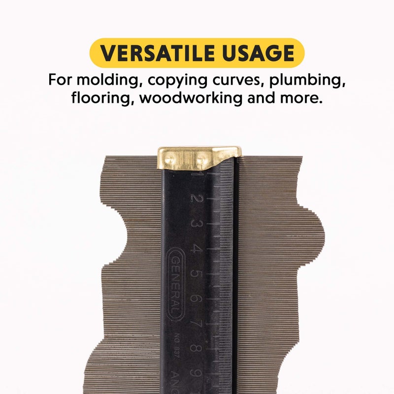 General Tools General Tools Contour Gauge 837 - 6" Angle Finder Tool for Home Improvement - Gadgets for Men  - Image 5