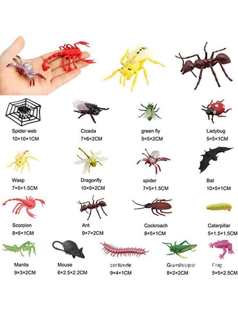 SOLARAE Plastic Bug Lifelike Insects Figures Toys Model Animal for Kids Educational Party Favours School 39 pcs - Image 3