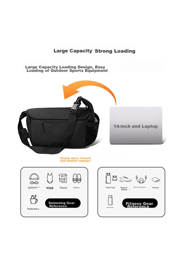 Right Away Crossbody Bag For Men, Shoulder Bag, Commuter Messenger Bag, Large Capacity Backpack, Trendy Travel Bag For Men, Men's Handbag - Image 3