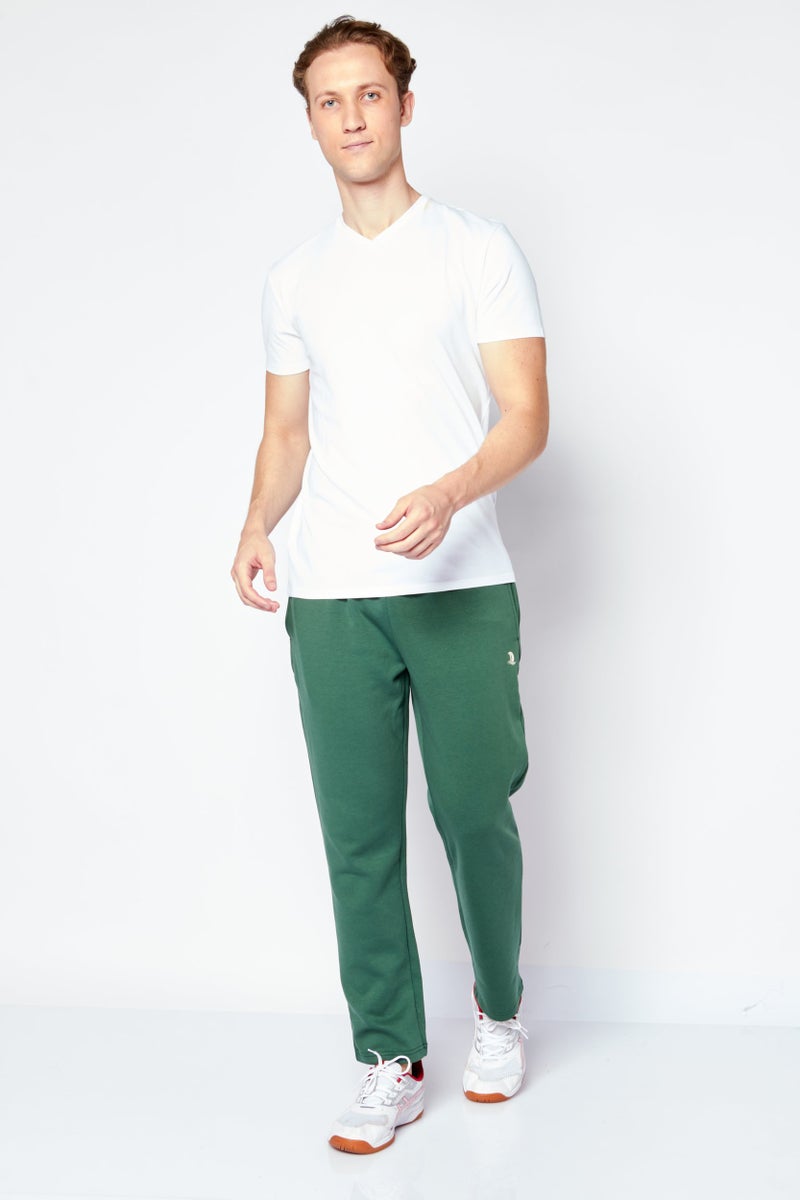 Nordland Men Sportswear Fit Brand Logo Training Sweatpants, Deep Green - Image 3