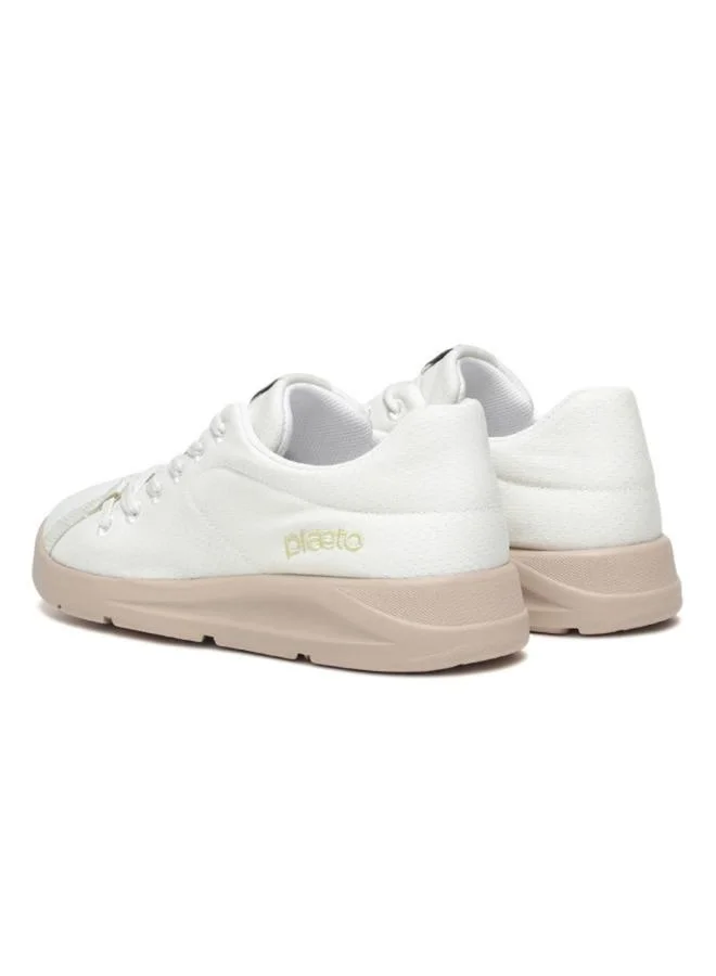 PLAETO Mens Ace White Casual Sneakers