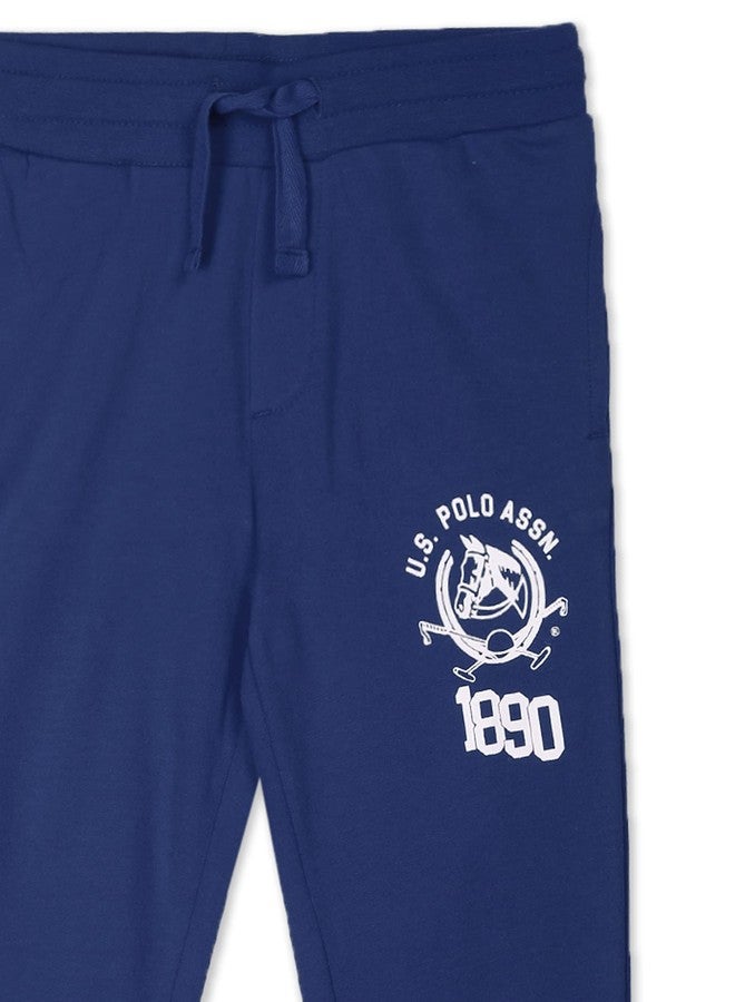 U.S. POLO ASSN. Boys Brand Print Solid Joggers (UKTRKON0007R_Navy_18 Months-24 Months) - Image 4