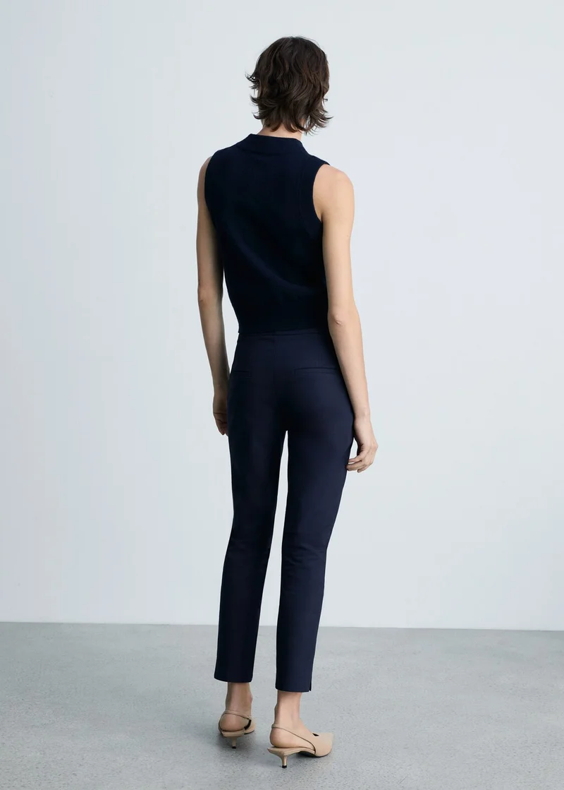 MANGO Crop skinny trousers