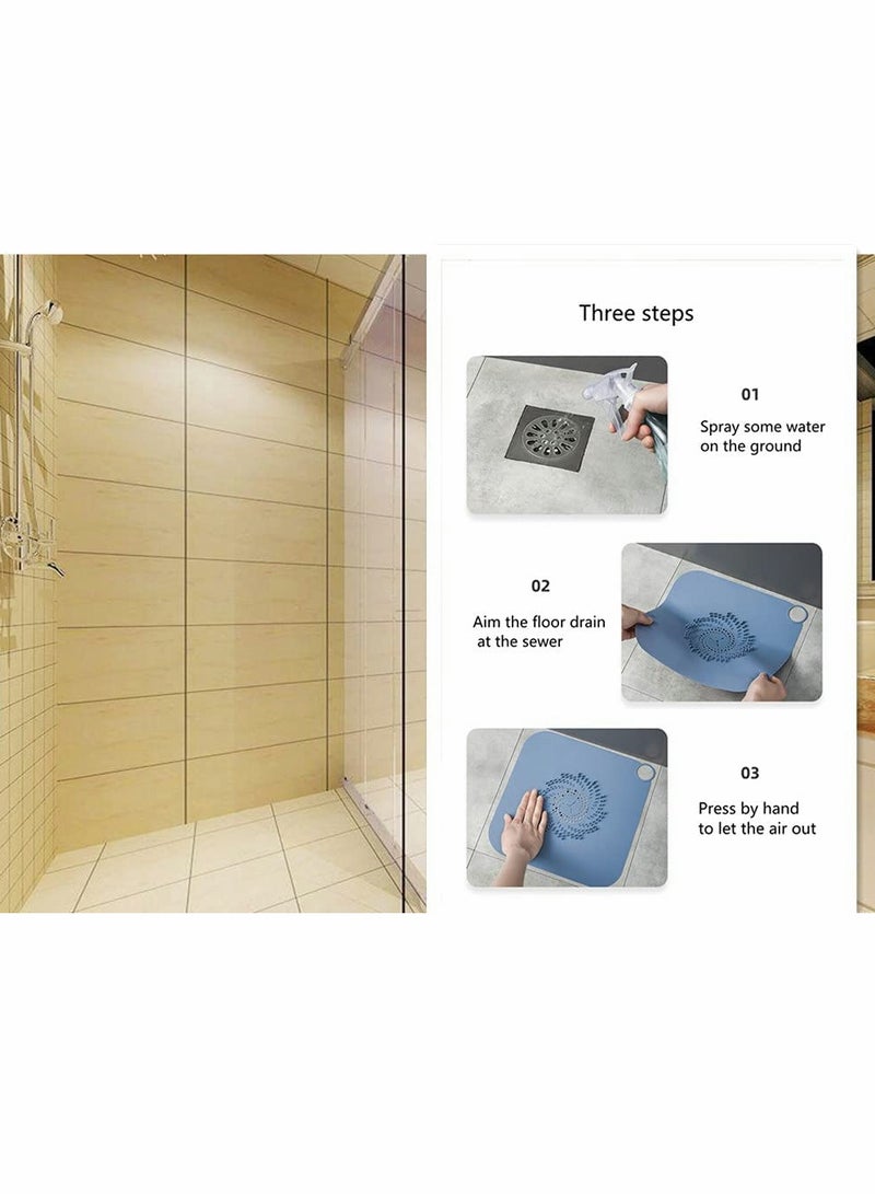 2 قطع جهاز جمع الشعر السيليكوني للاستحمام والمطبخ - مصفاة ومُسدِّد فعالة، تحمي حمامك من الانسداد - Image 4