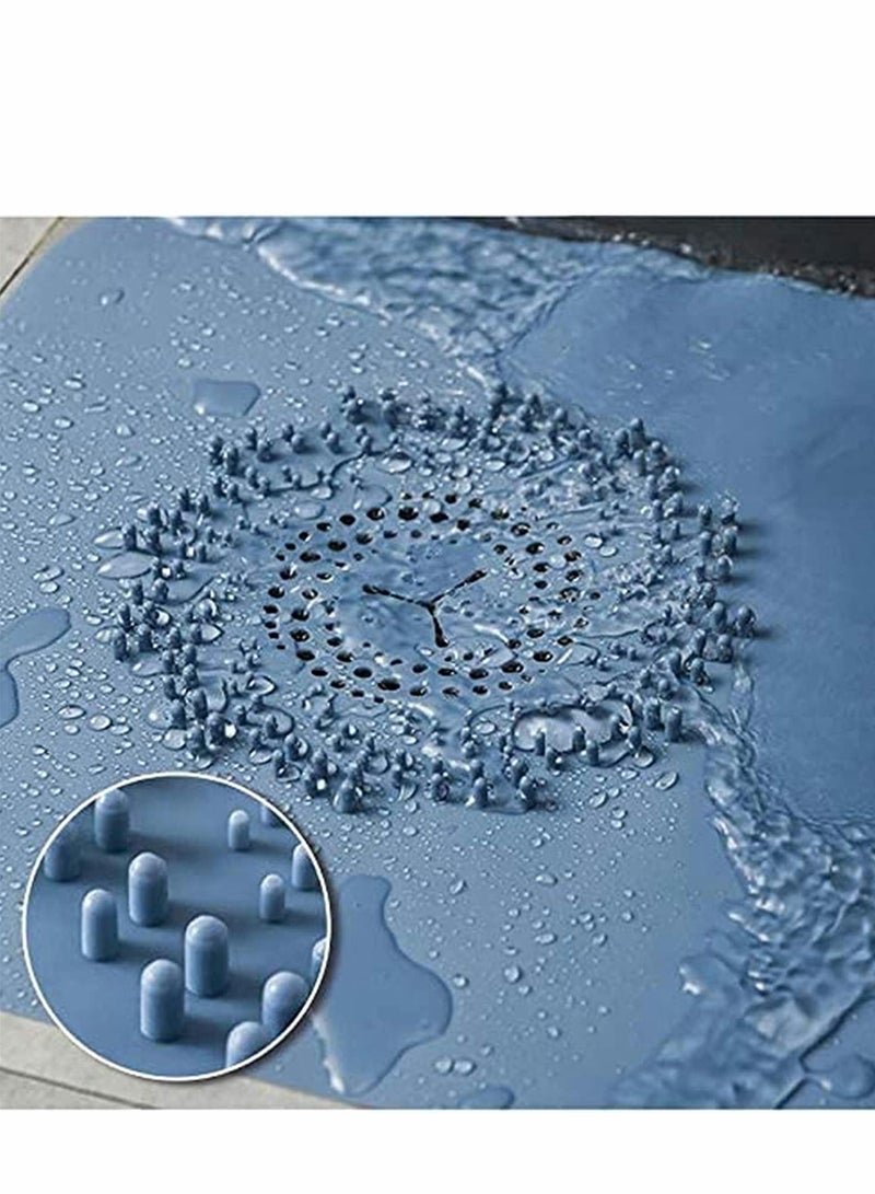 2 قطع جهاز جمع الشعر السيليكوني للاستحمام والمطبخ - مصفاة ومُسدِّد فعالة، تحمي حمامك من الانسداد - Image 5