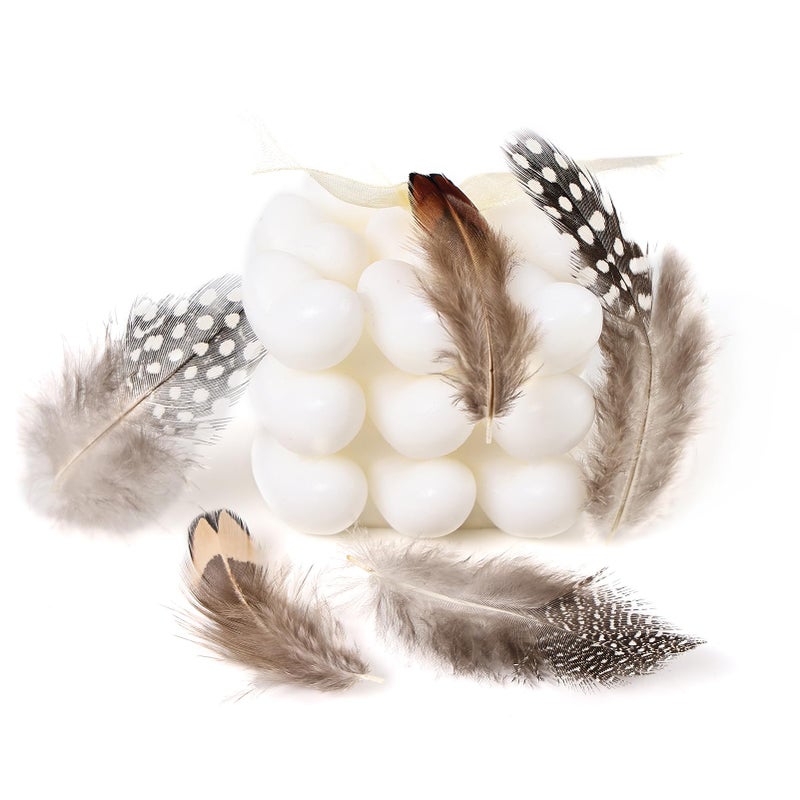 FeelfunFeather 300 pcs Small Feathers - 10 Style Mixed Spotted Decorative Natual Pheasant Feather for DIY Crafts Clothing Jewelry Hair Decoration - Image 5