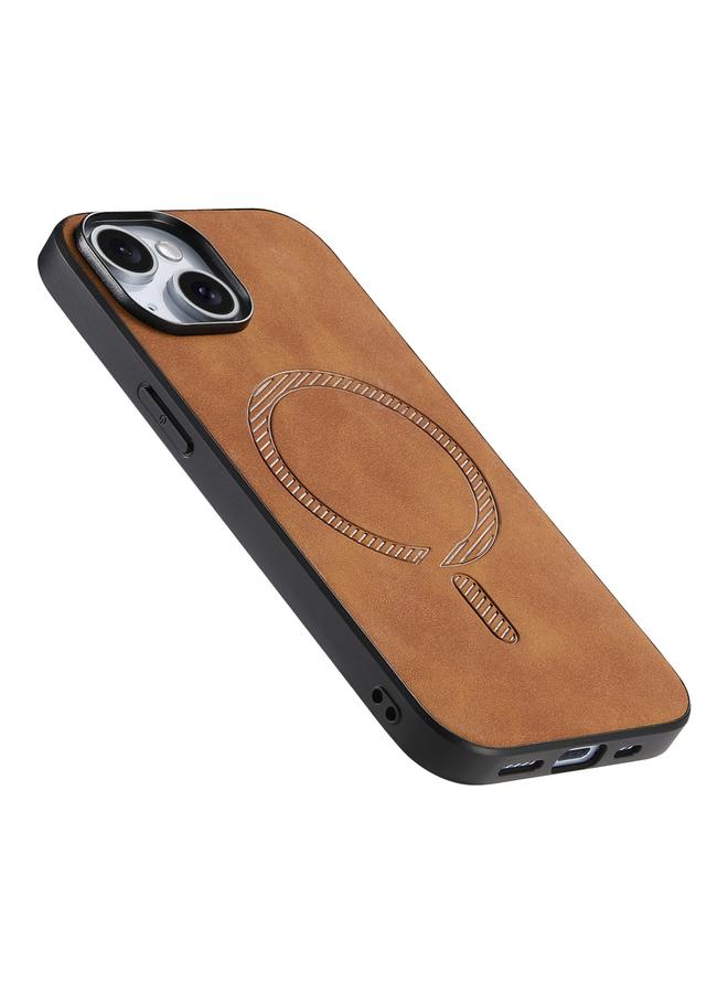 Zaboon Case For iPhone 11 Solid Color Retro Magsafe PU Back Cover Phone Case - Image 2