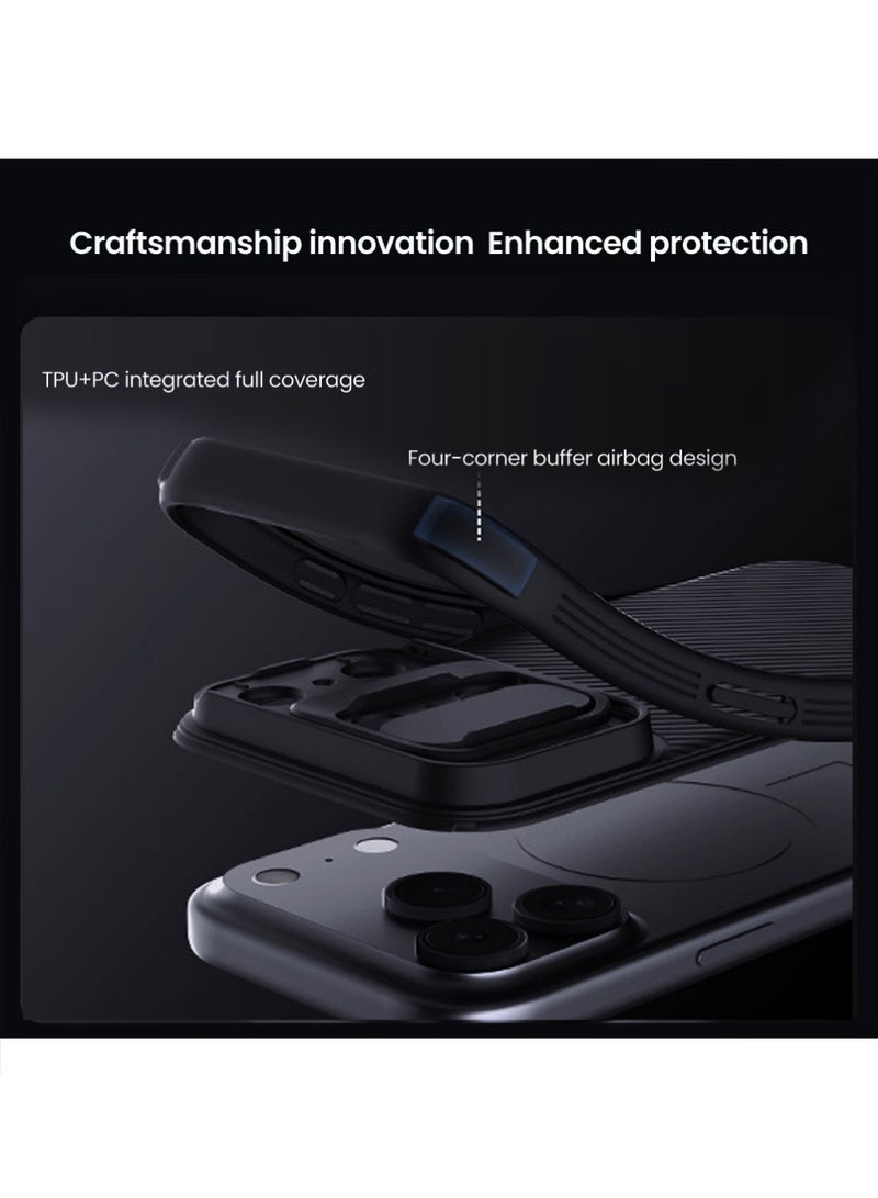 X-level for iPhone 17 Pro Max Case Magsafe with Slide Camera Cover, Slim Light & Anti-Slip & Drop Protection 17 Pro Max Privacy Case, Shockproof Magnetic Phone Case for iPhone 17 Pro Max 6.9'', Black - Image 5