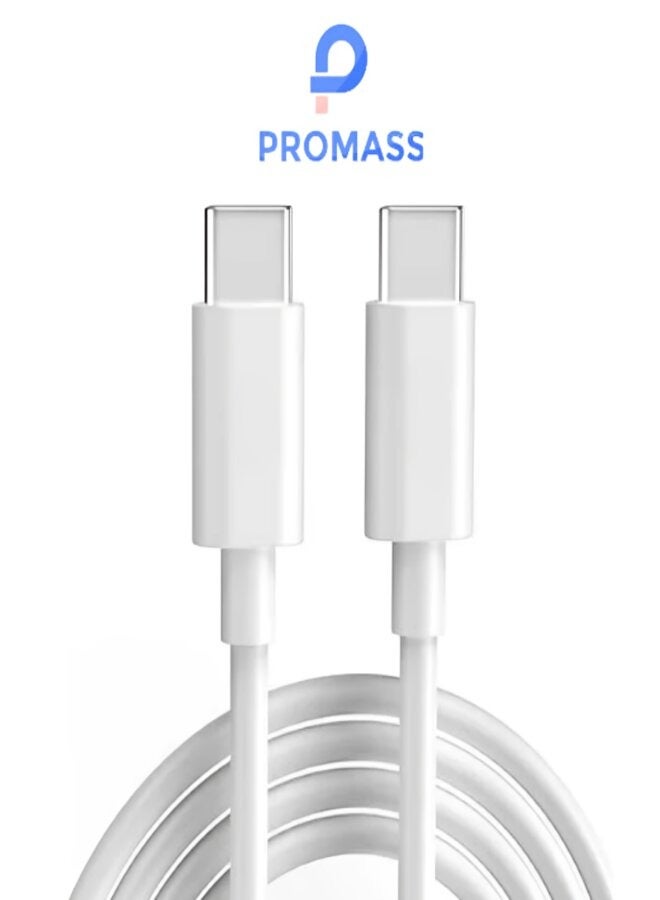PROMASS Type-C To Type-C Fast Charging Cable White - Image 1