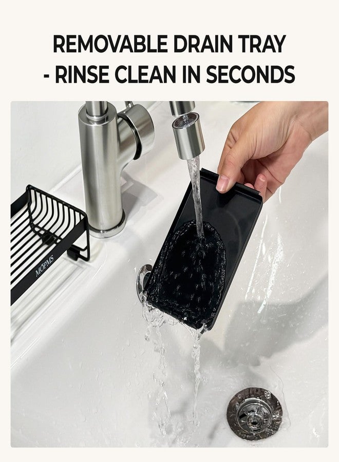 MOPMS Soap Dish for Shower, Carbon Steel Bar Soap Holder with Drainage and Water Tray, Soap Saver for Bathroom, Kicthen Sink and Countertop - Image 5