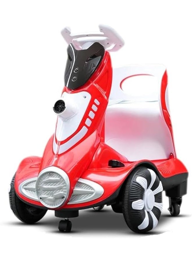 سيارة كهربائية للأطفال بأربع عجلات مع وظيفة الفقاعات ودوران 360 درجة وأضواء LED رائعة وحزام أمان آمن ومريح - Image 1