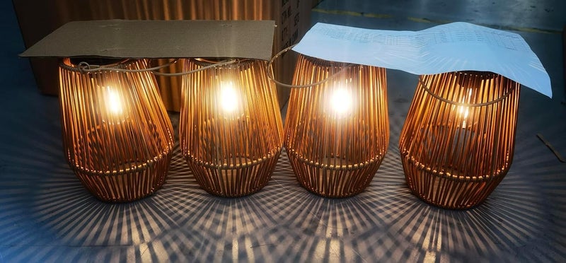 KagoLing Solar Lanterns Outdoor Waterproof Hanging Lights for Garden, Yard, Patio, Porch, Trees, Lawn, Pathway - 4 Pack - Image 1