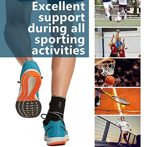 ComfiLife Ankle Brace for Men & Women, Orthopedic Brace - Adjustable Compression Wrap, Ankle Sleeve for Plantar Fasciitis, Tendinitis, Sprain, Swelling, Minor Sprains, Sports, Breathable, One Size - Image 5
