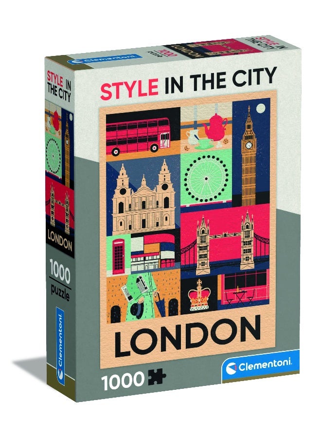 Clementoni Style In The City London Puzzle - 1000 Pcs - Image 1