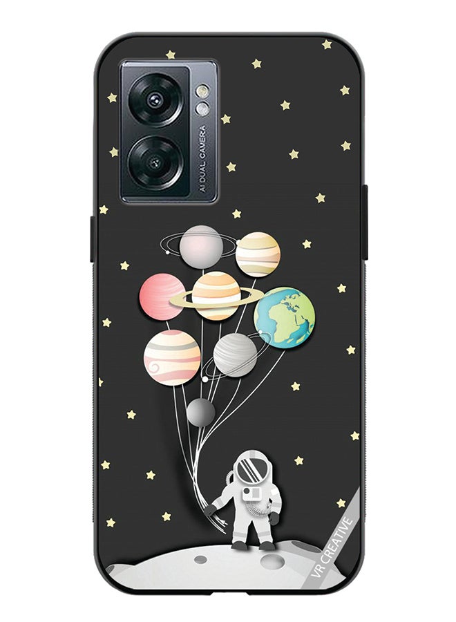 VR CREATIVE Protective Case Cover For Oppo A57 5G Astronaut Design Multicolour - Image 1