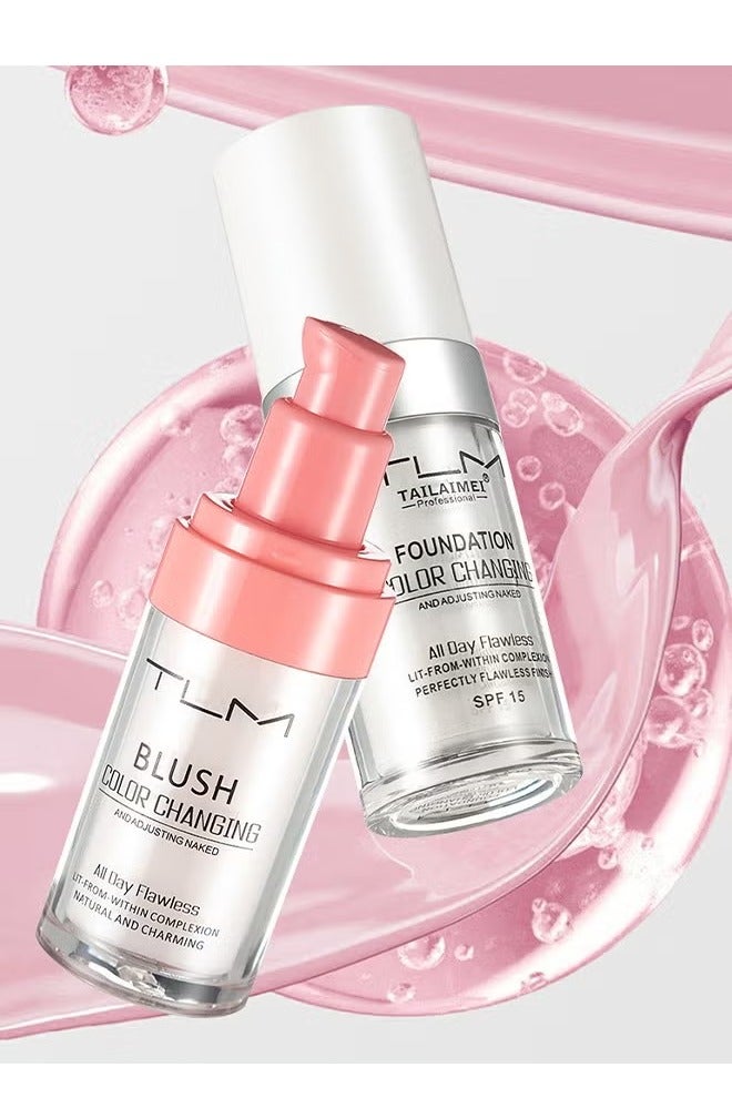 تي إل إم ​​أساس تي إل إم لتورد الخدود 30 مل - يتكيف مع لون البشرة، يرطب ويوحد مع تغطية طويلة الأمد، يمنح إشراقة وردية طبيعية، أساسي لمكياجك اليومي​​ - Image 3