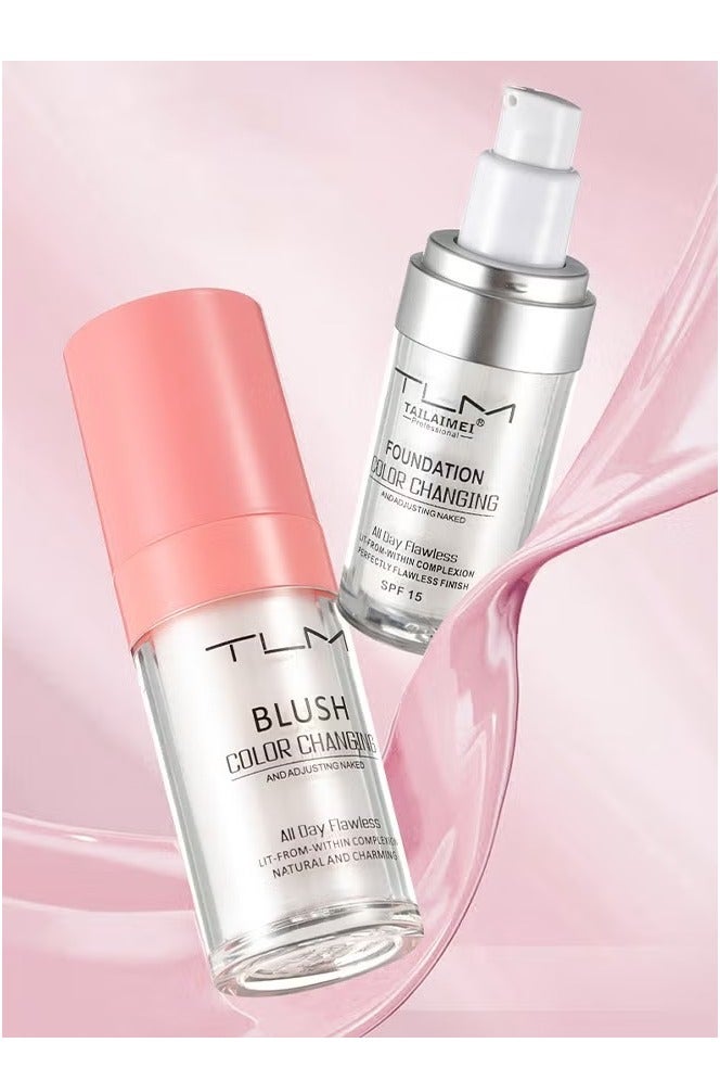 تي إل إم ​​أساس تي إل إم لتورد الخدود 30 مل - يتكيف مع لون البشرة، يرطب ويوحد مع تغطية طويلة الأمد، يمنح إشراقة وردية طبيعية، أساسي لمكياجك اليومي​​ - Image 4