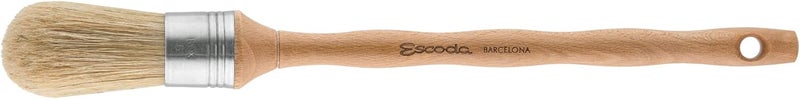 Escoda Series 7500 Artist Oil and Acrylic Paint Brush for Murals Decorative Work  Faux Finishing Natural Chungking Hog Bristle Round Dome Size 2 - Image 1