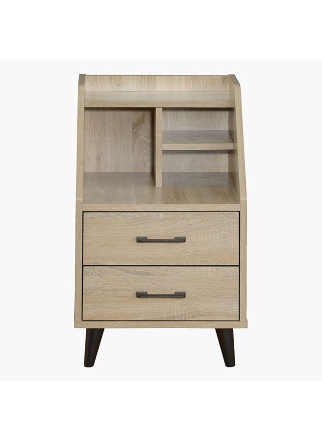 Home Box Oasis 2-Drawer Nightstand With Open Shelf Storage 63.1x39.2x34.6 cm  - Image 3