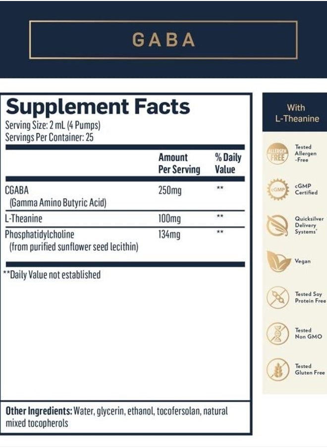 Liposomal GABA with L Theanine - Calm, Stress Response & Brain Support - Bioavailable GABA Supplement with L Theanine 100mg (1.7oz/50ml) - pzsku/Z24512A62DB3056B30ACBZ/45/_/1683368439/57f98cd8-84ae-49e6-b9b1-dcd22675ac71