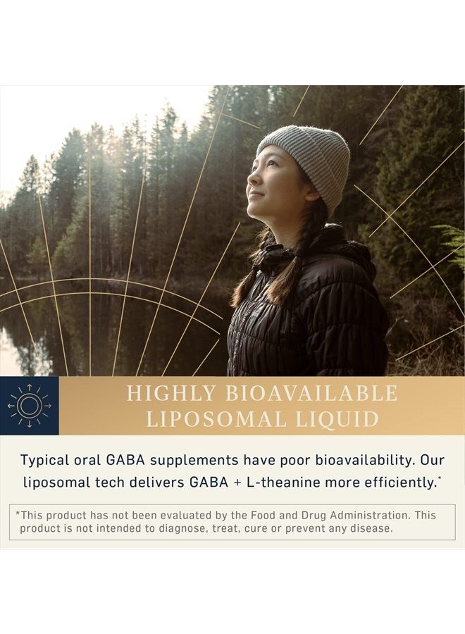 Quicksilver Scientific جابي ليبوسومال مع إل ثيانين - هدوء، استجابة للتوتر ودعم الدماغ - مكمل جابي متاح حيوياً مع إل ثيانين 100 ملغ (1.7 أونصة/50 مل) - Image 3