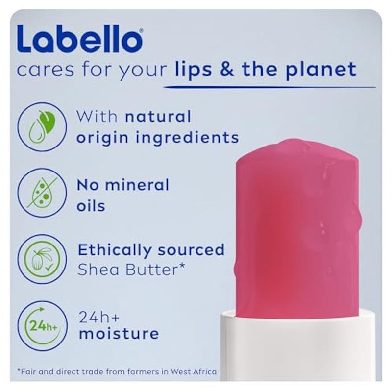 Labello lip care, moisturizing lip balm, watermelon shine, 4.8g - Image 5