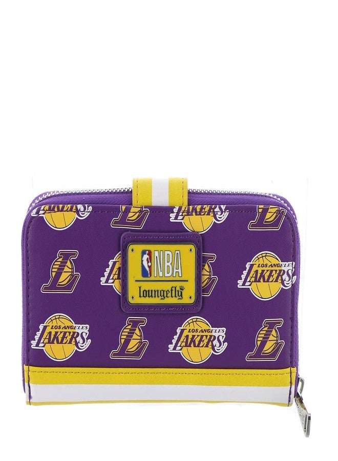 Loungefly NBA: Los Angeles Lakers Logo Snap Wallet - Image 3