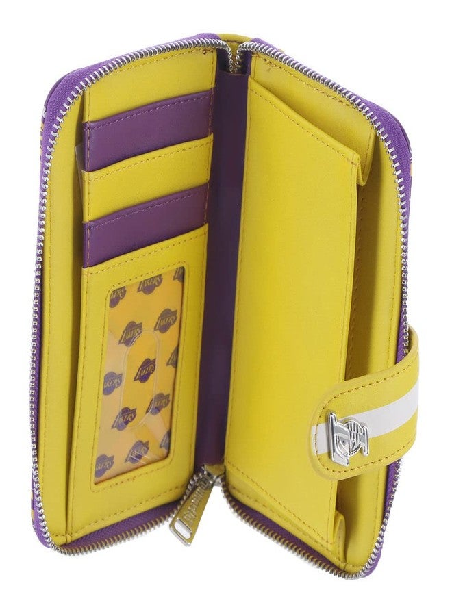 Loungefly NBA: Los Angeles Lakers Logo Snap Wallet - Image 4